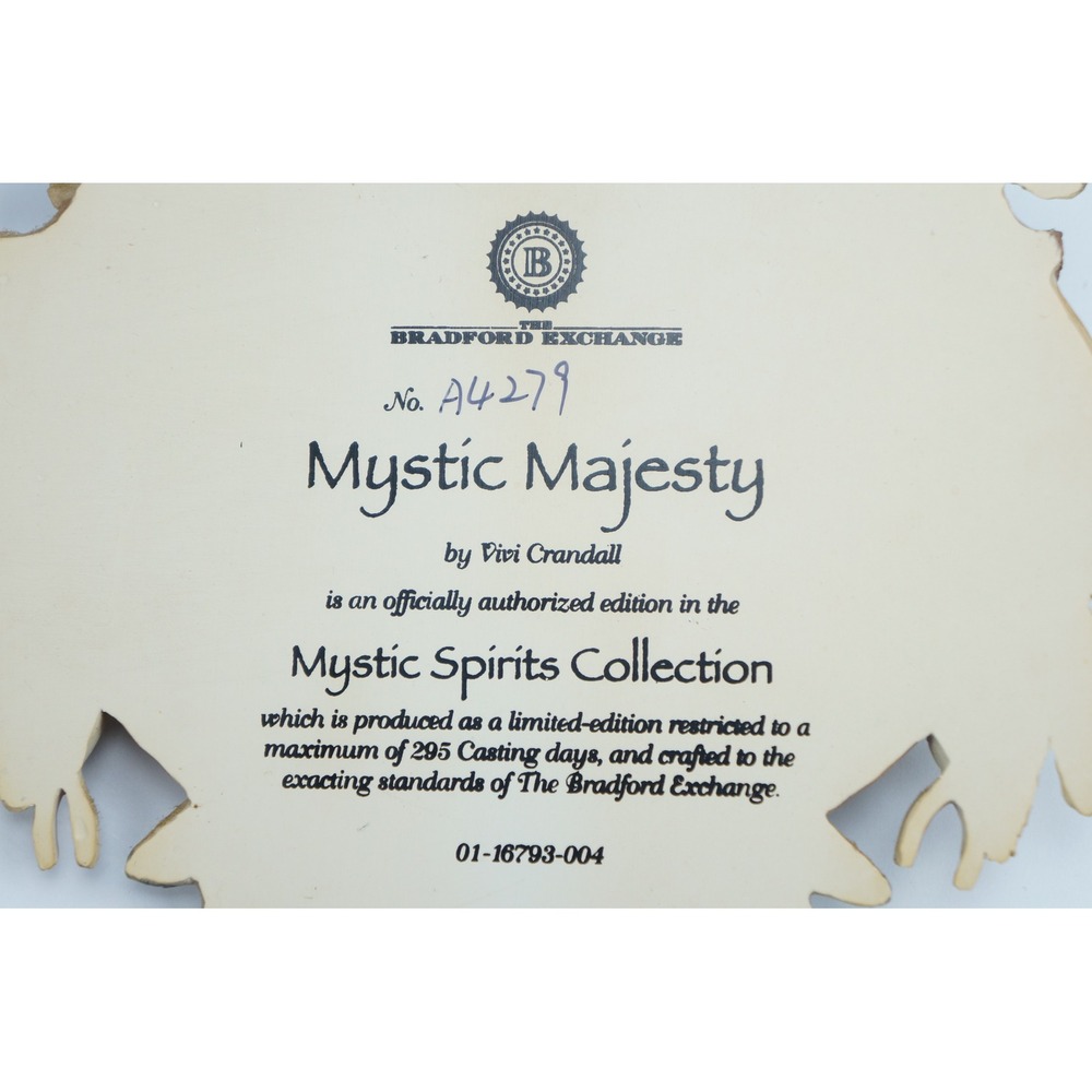 The Bradford Exchange Mystic Majesty Wolf Wall Plaque Vivi Crandall Excellent‎ - Picture 5 of 5